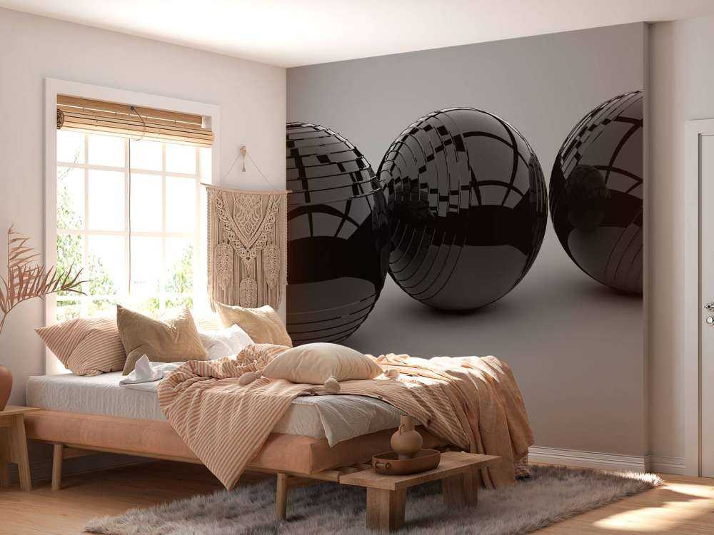 Glans zwarte ballen