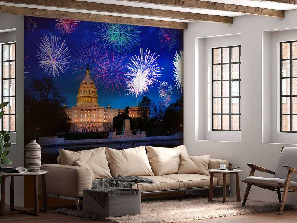 Vuurwerkshow in Washington