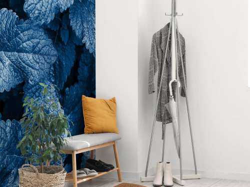 Blauwe exotische bladeren