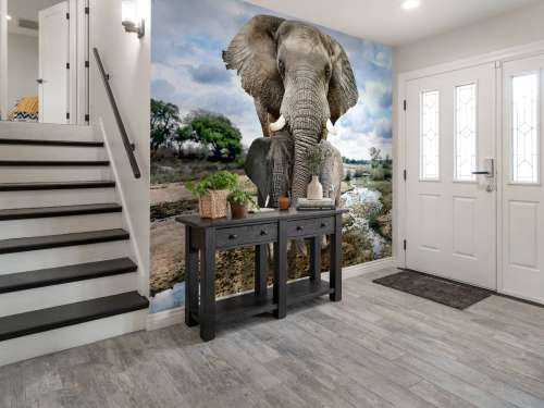 Olifant met kinderen