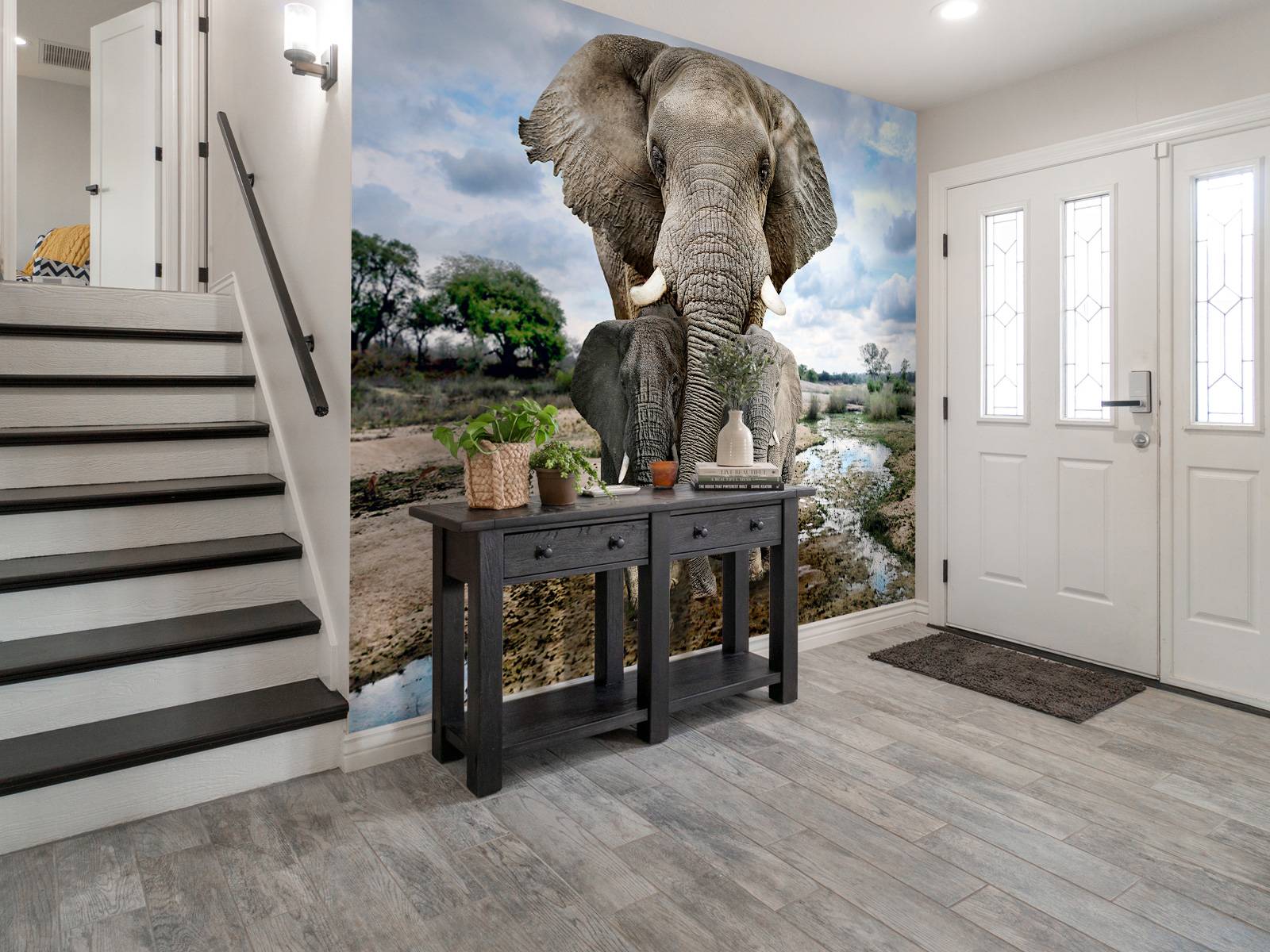 Olifant met kinderen