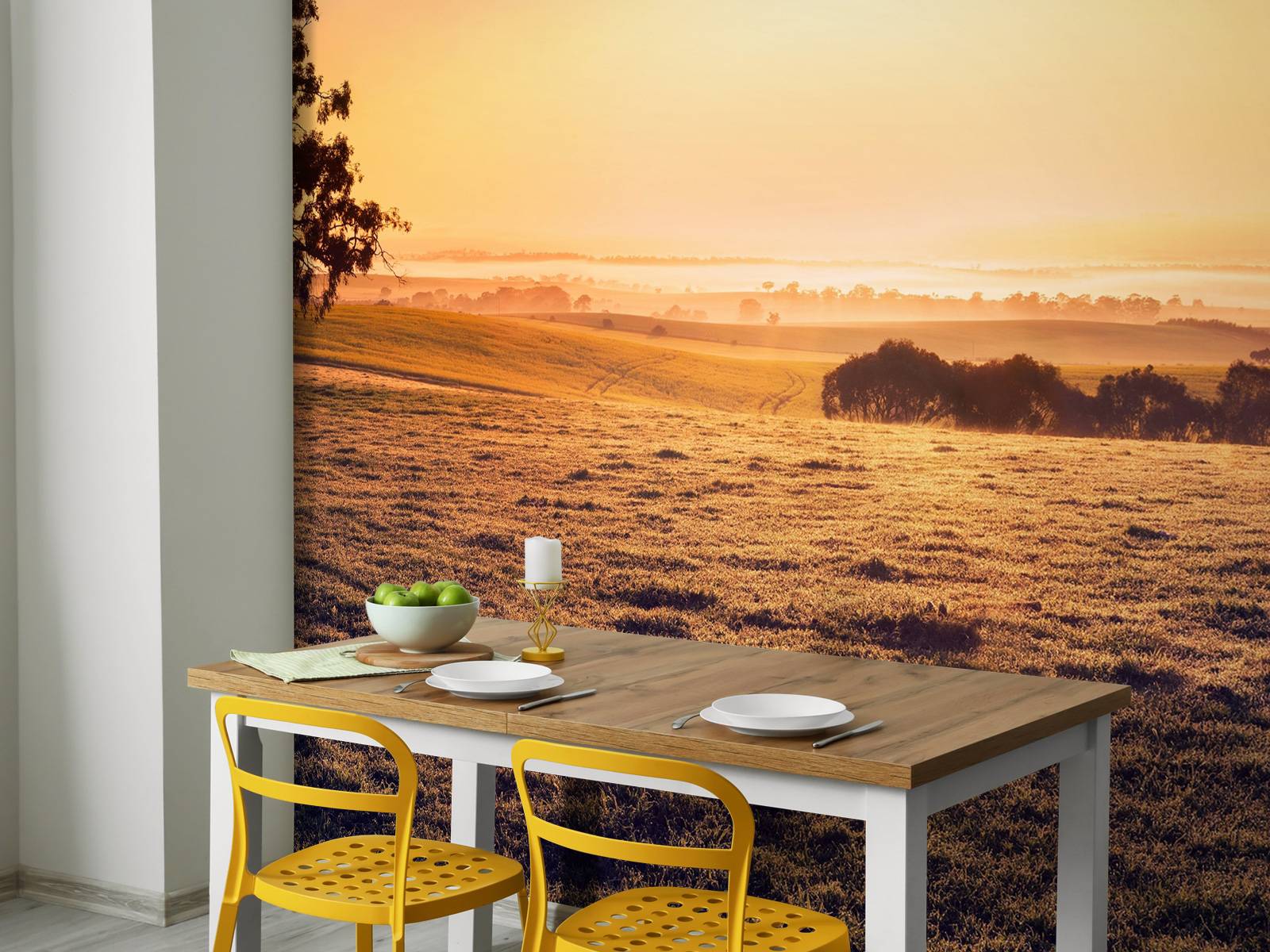 Clare Valley bij zonsondergang