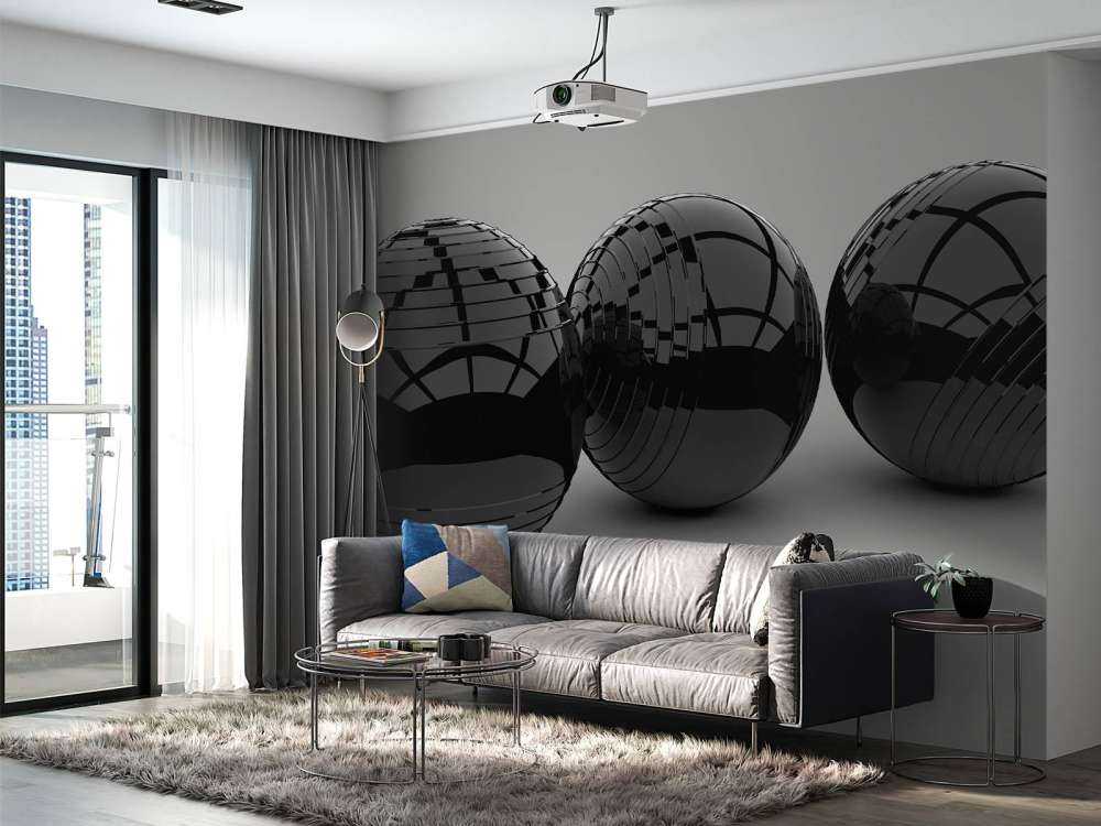 Glans zwarte ballen