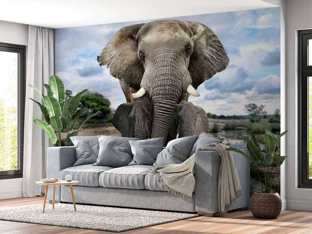 Olifant met kinderen