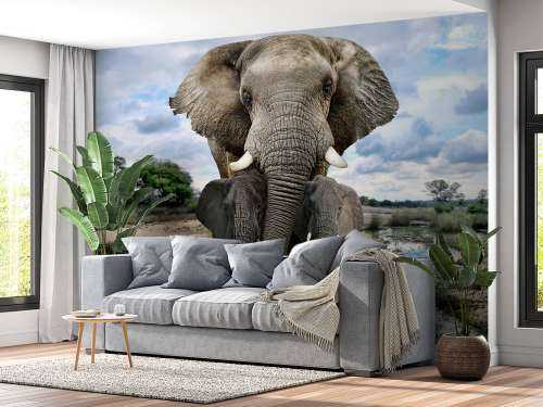 Olifant met kinderen