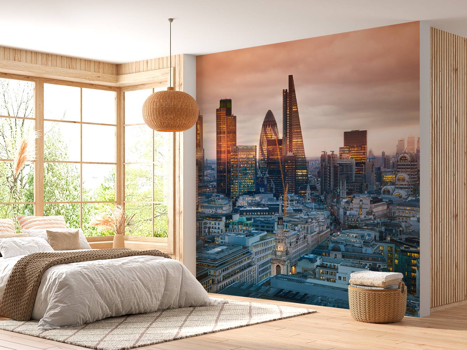 De skyline van Londen
