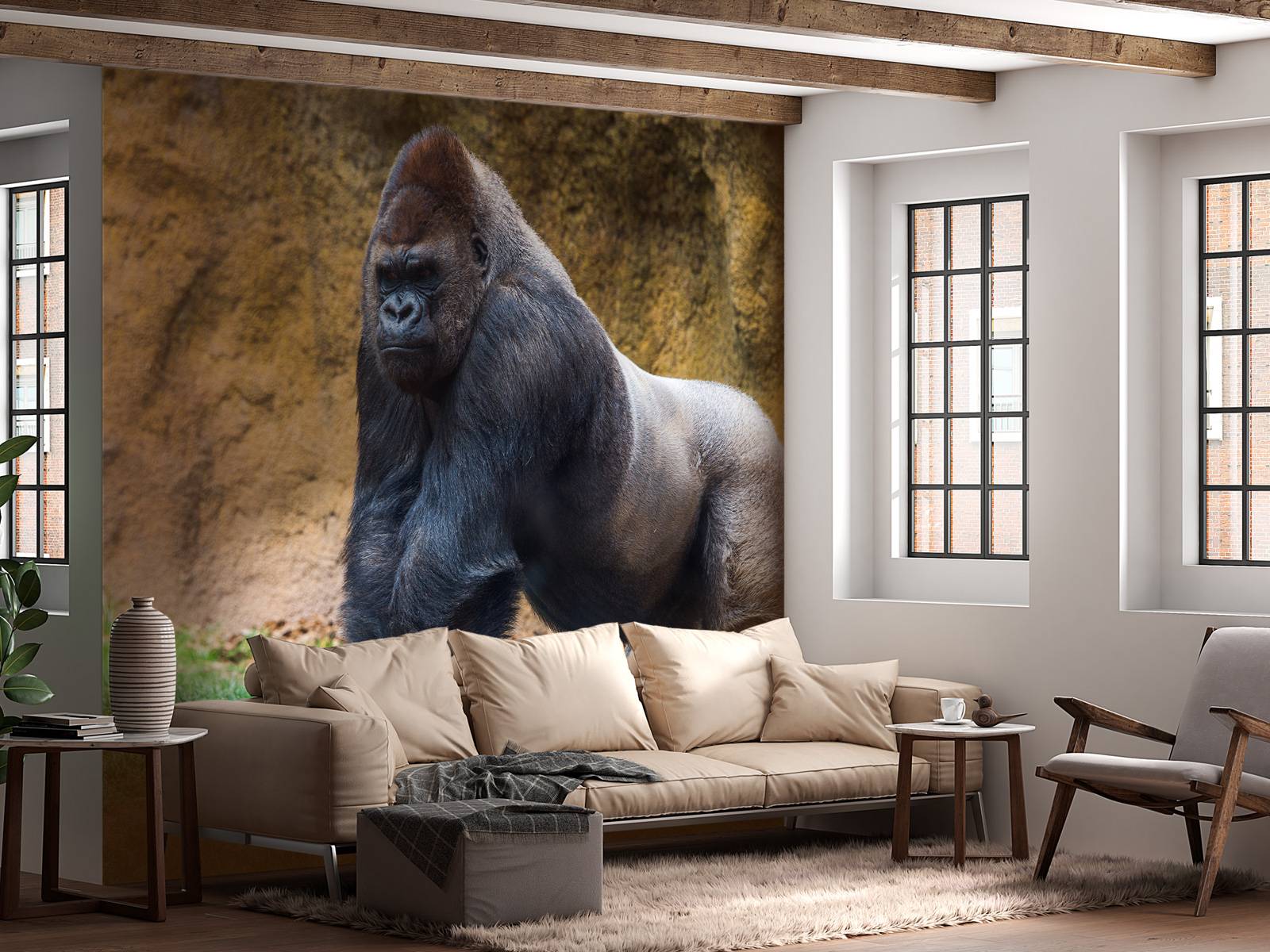 Grote mannelijke gorilla