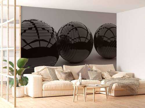 Glans zwarte ballen