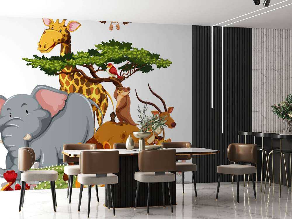 Groep wilde dieren
