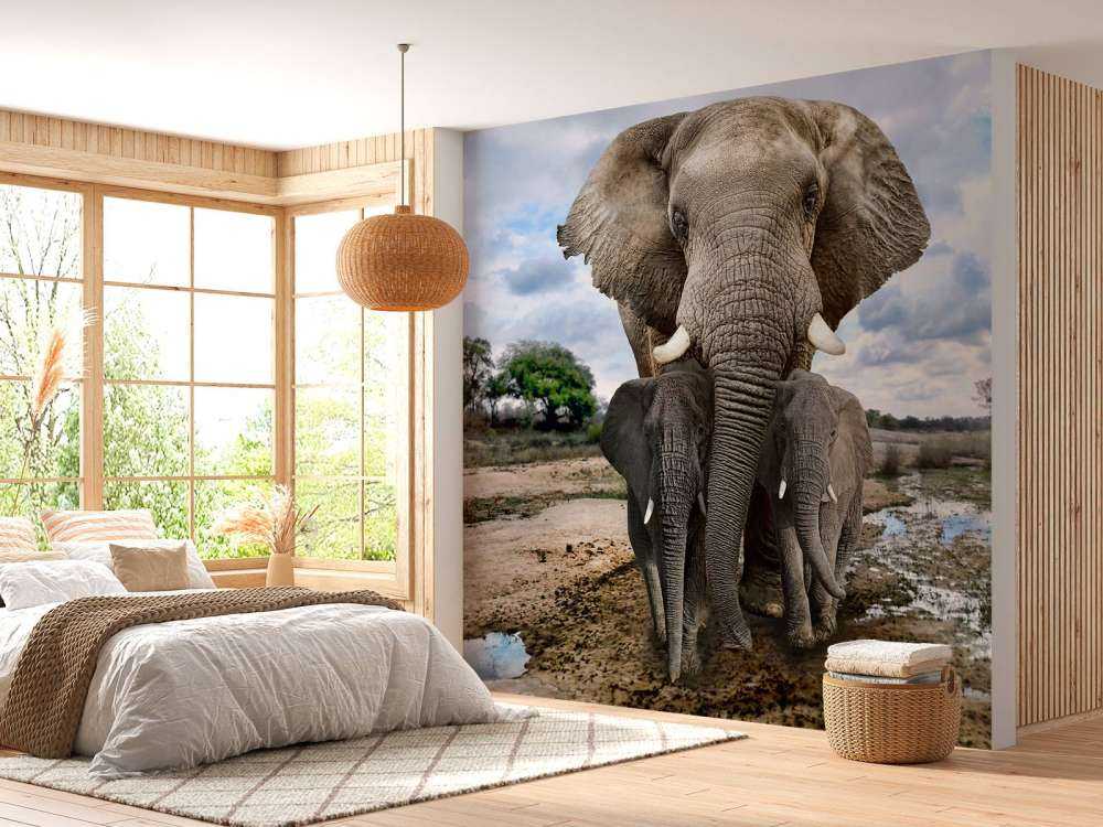 Olifant met kinderen
