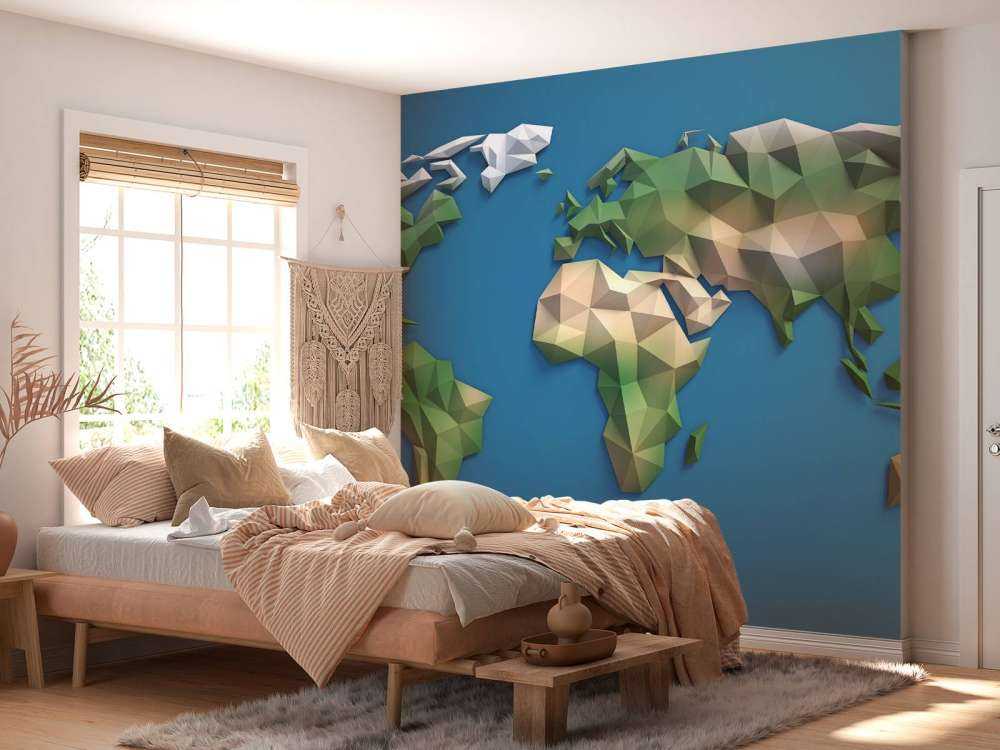Wereldkaart in 3D