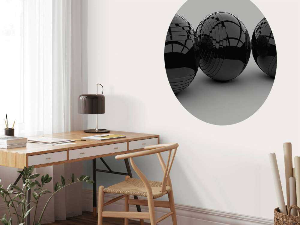 Glans zwarte ballen