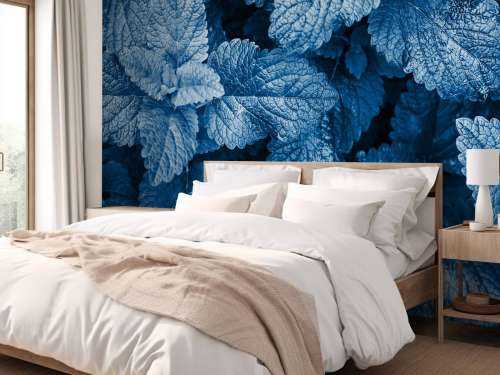 Blauwe exotische bladeren