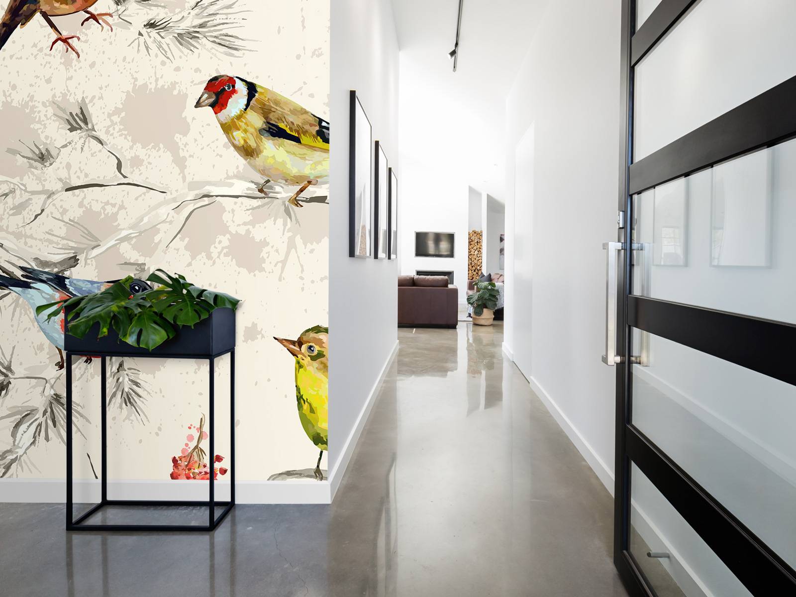 Kleurrijke vogeltjes textuur