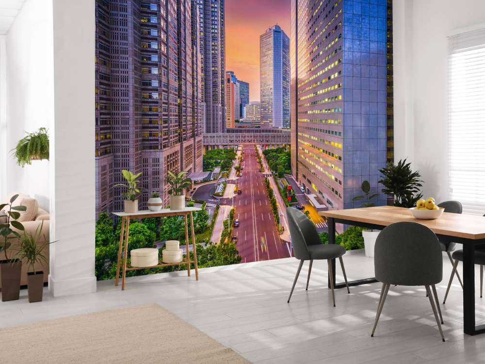 Het financieel district van Tokyo