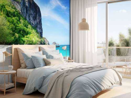 Strand op het Poda eiland in Thailand