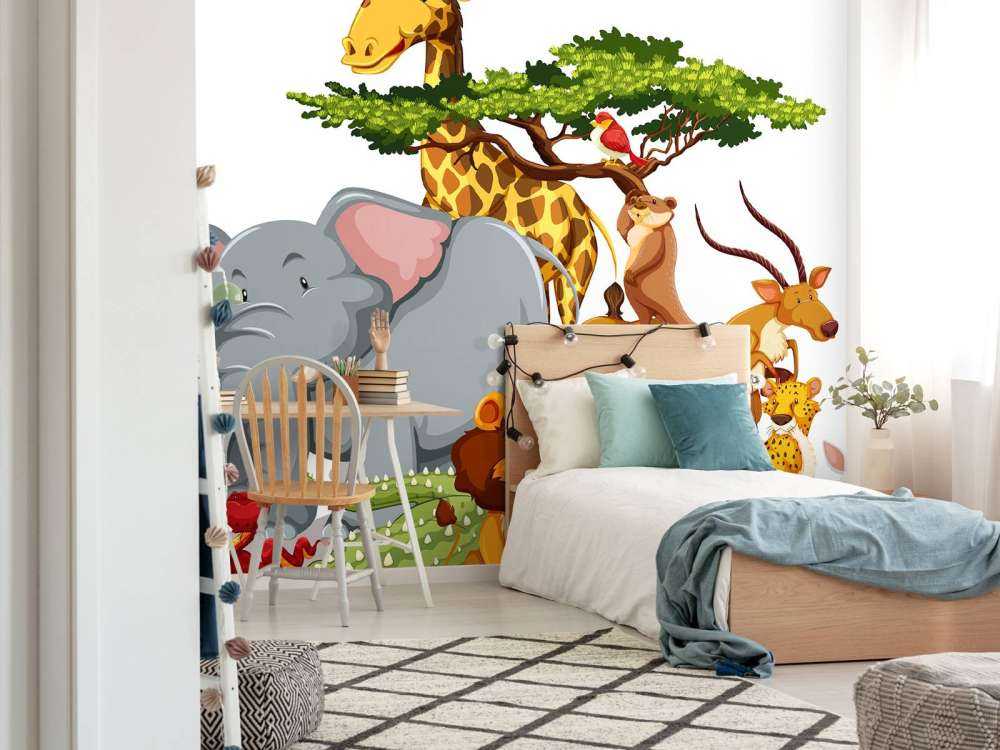 Groep wilde dieren