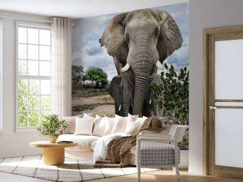 Olifant met kinderen