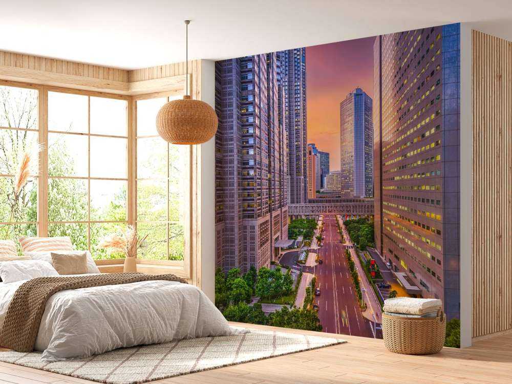 Het financieel district van Tokyo